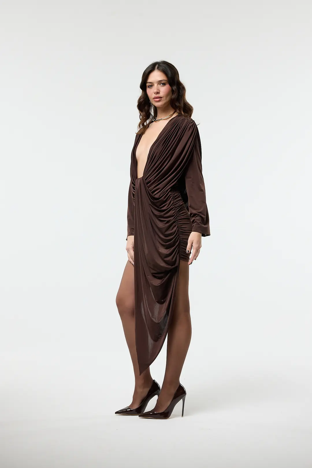 Long Drape Muse Dress