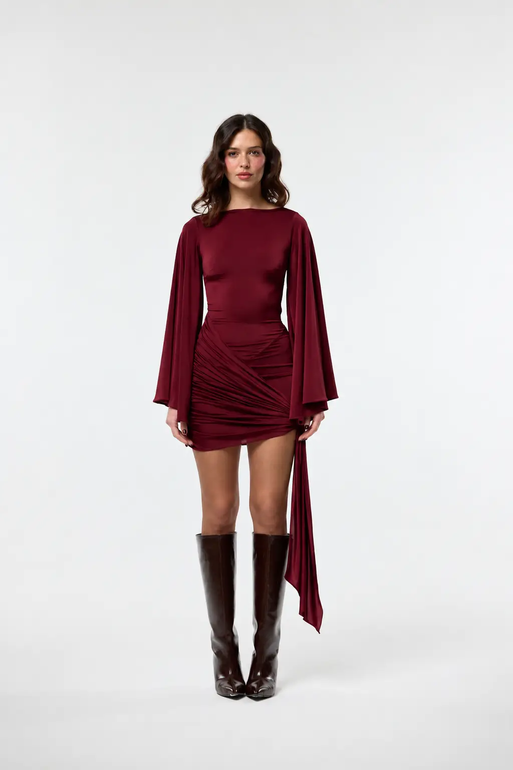 Alessia Dress - Bordo
